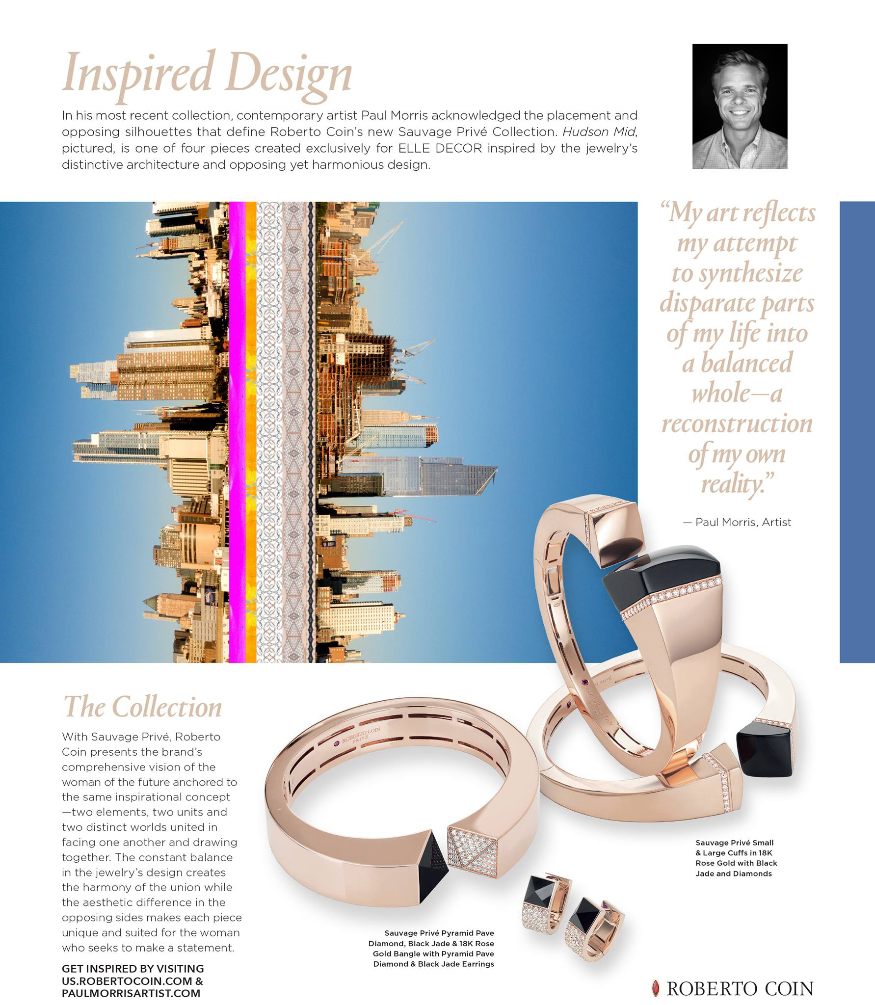 Elle Decor + Roberto Coin + Paul Morris